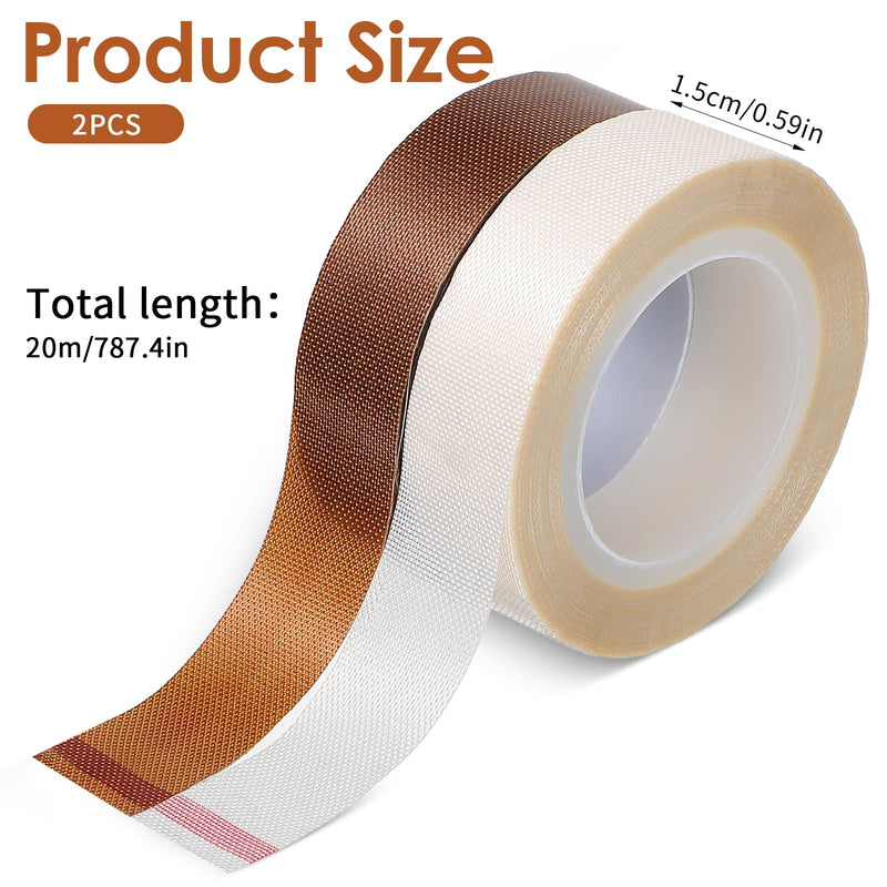 2 Roll Light Dimming Tape, Led Light Strip Tape 0.59 in x 32.8 ft Light Dimming Masking Cover Sticker Soften Lighting Blocking Sticker Fits LED Strips, Cabinet, Cove, TV Backlight (White, Coffee) 1 Brown & 1 White 2