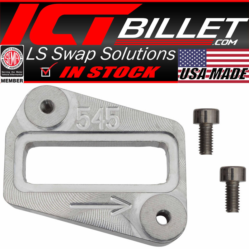 [Australia - AusPower] - ICT Billet MAF Mass Air Flow Sensor Bung LS Billet Boss Mount Weld Flange 4" Pipe Compatible with LS LS3 LS7 VW 551545 LS9, LSA, LV1, LV3, LT1, LT4, L83, L86 Mounting TubingPlate 