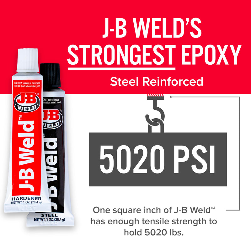 [Australia - AusPower] - J-B Weld 8265S Original Cold-Weld Steel Reinforced Epoxy - 2 oz. 