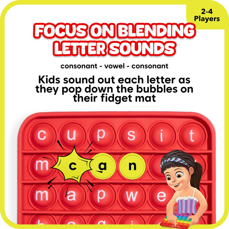 [Australia - AusPower] - Word Pop CVC Words - Learn to Read in Weeks - Multisensory Reading & Phonics Interactive Tools Ideal for Pre Kindergarten to 1st Grade Word Pop 