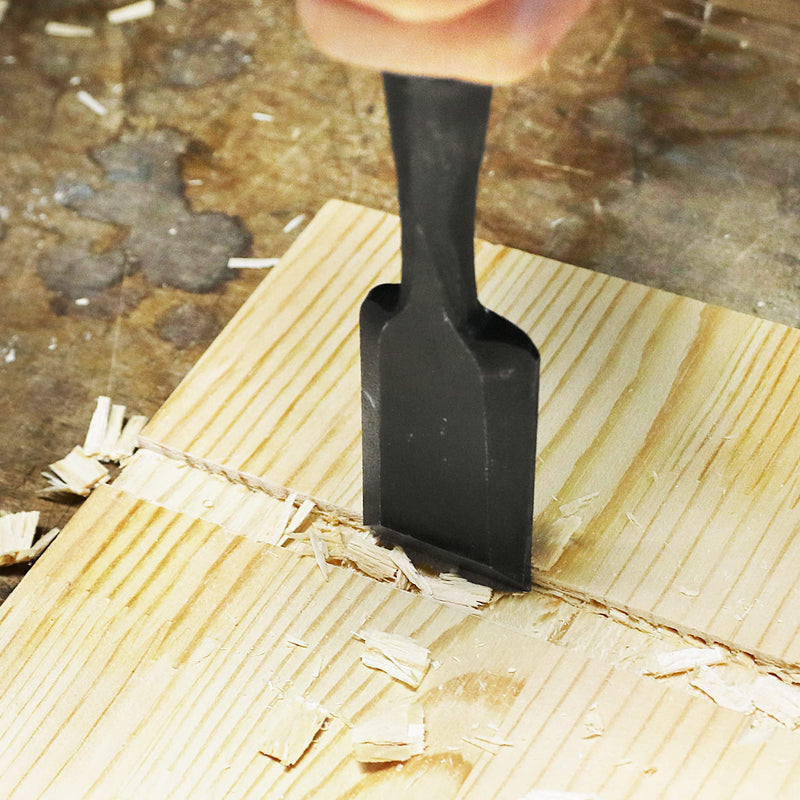 [Australia - AusPower] - KAKURI Japanese Mortise Chisel for Woodworking 1/8" (3mm), Made in JAPAN, Wood Chisel Oire Nomi, Razor Sharp Japanese High Carbon Steel Blade, White Oak Wood Handle 3mm 