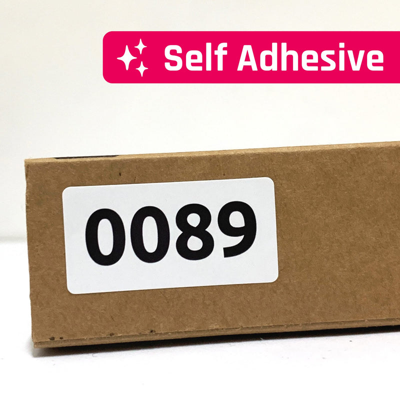(3 Sets) 1-1000 Consecutive Number Inventory Labels Stickers Sheets, 1.5" x 0.75" (3 Sets) 0001 - 1000