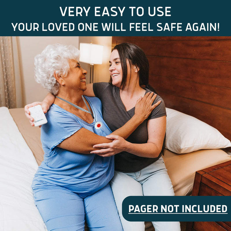 Lunderg Call Button for Patients - Accessory Call Button for Lunderg Early Alert Bed Alarm System - Can be Only Connected to Lunderg's Pager