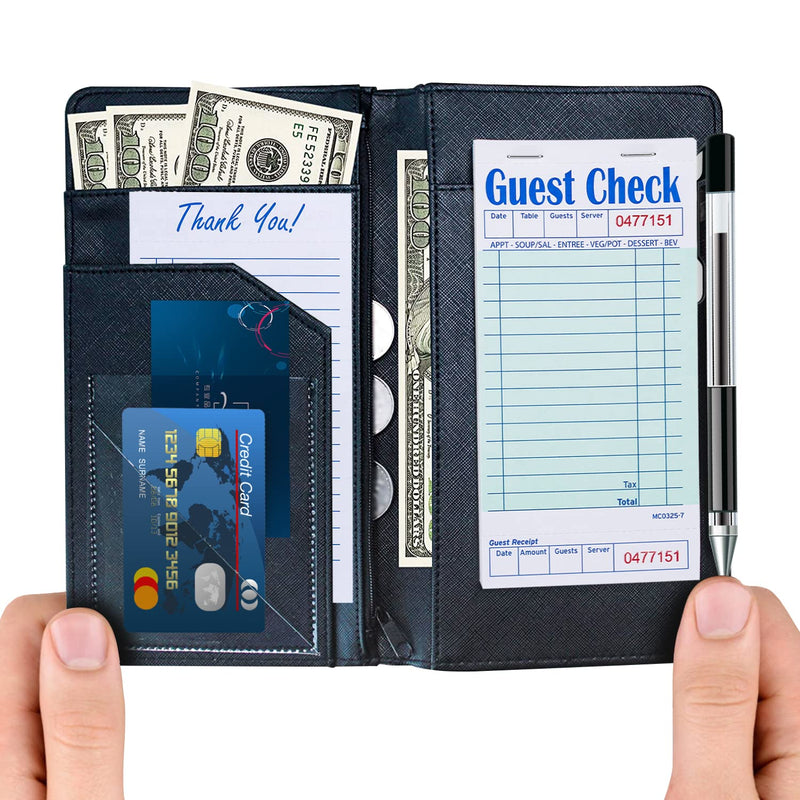 [Australia - AusPower] - Methdic Guest Checks Server Note Pads 250 Orders Waitress Notepad for Restaurants (5 Books) Guest Check With Bottom Receipt?5 Books? 