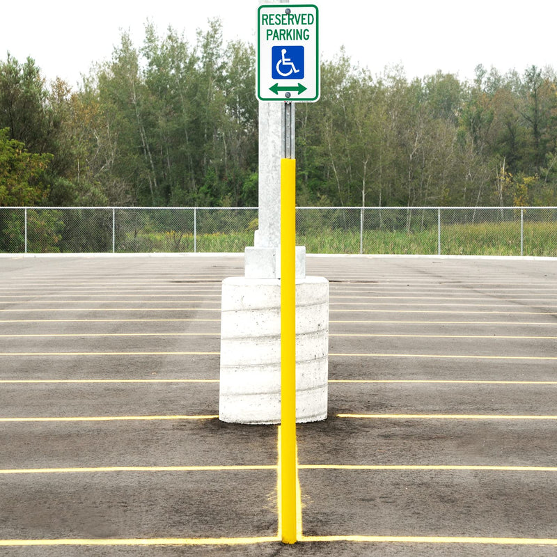 SmartSign "Reserved Parking" Handicap Parking Sign With Bi-Directional Arrow | 12" x 18" 3M Engineer Grade Reflective Aluminum 12" x 18" 3M EG Reflective Aluminum