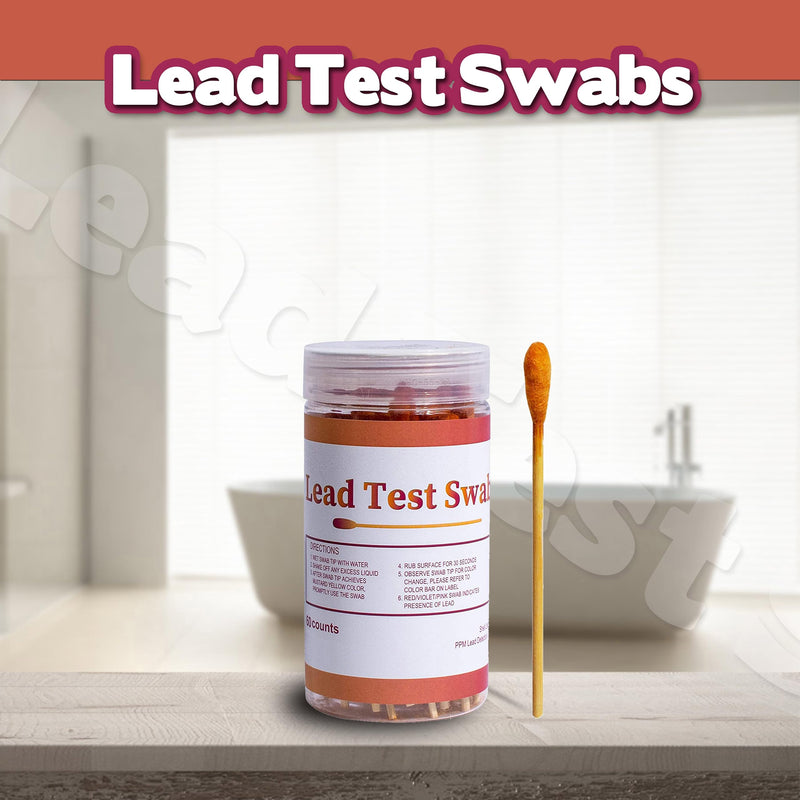 AAwipes Lead Test Kit (320 Rapid Testing Swabs) 30-Second Results. Dip in Water. Home Use for All Surfaces - Painted, Jewelry, Wood [LS320] 320