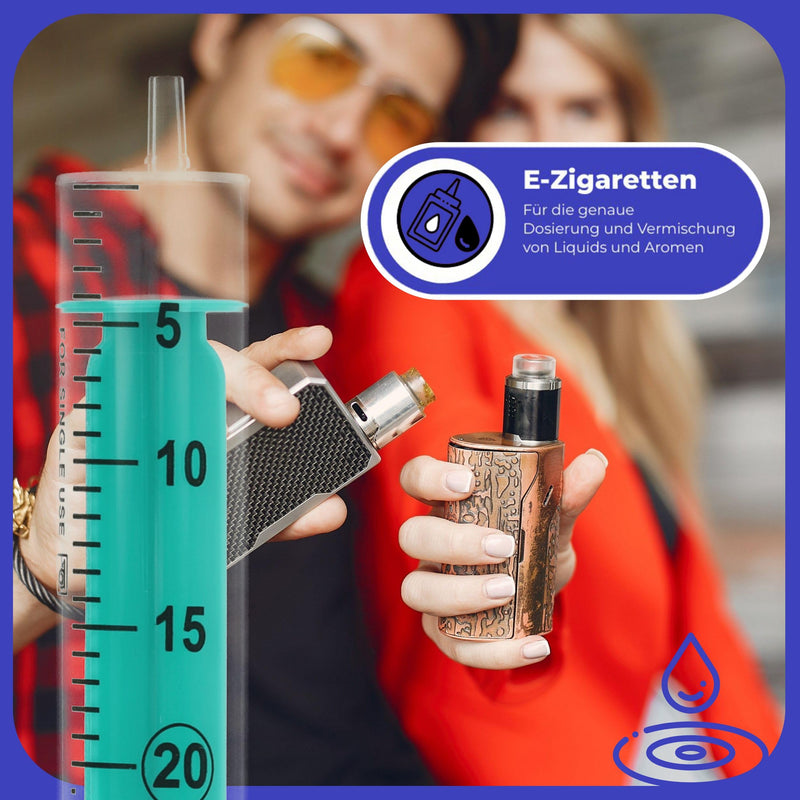 [Australia - AusPower] - Horn Medical Syringes Set for Hobby & DIY, with Blunt Needles, Set of 3 (5ml, 10ml, 20ml Syringe & 3x Cannula) 5ml, 10ml, 20ml Spritze & 3x Kanüle 