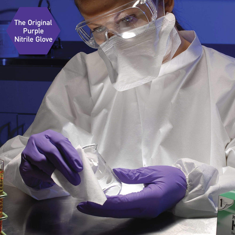 Ansell Kimtech™ Purple Nitrile™ Exam Gloves (55081), 5.9 Mil, Ambidextrous, 9.5”, Small, 100 Nitrile Gloves/Box