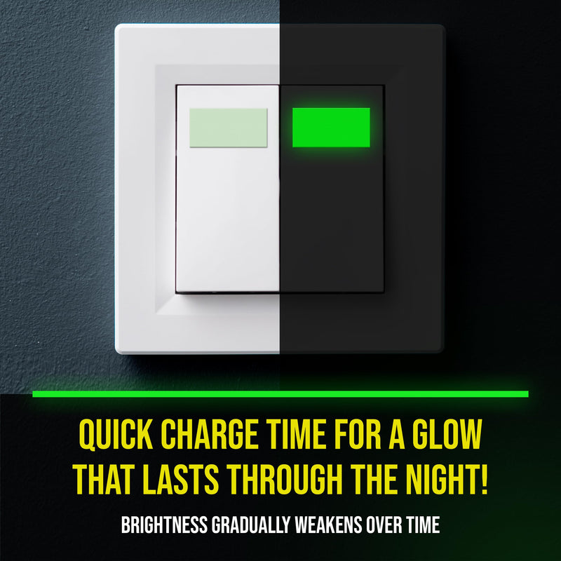 Lockport Glow in The Dark Tape - 2 Pack - 30 Ft x 1 in - Bright - Rechargeable - Reflective - Halloween Decoration, Christmas Decor, Night Decorations, Safety and Home Marking, Stairs, Exit Sign 2-Pack (Bulk Pack)