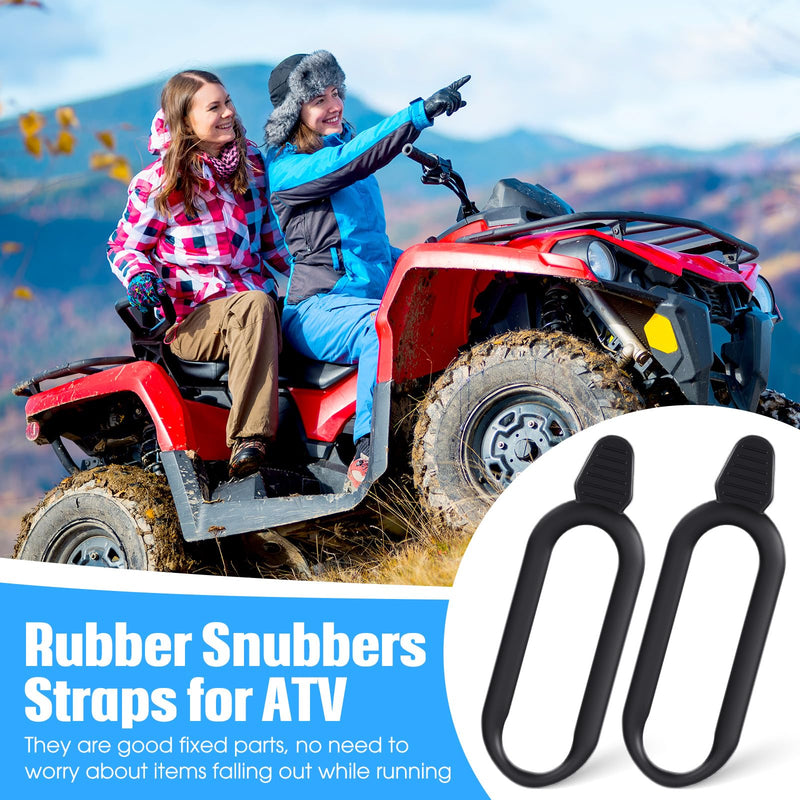 [Australia - AusPower] - 8 Pcs Rubber Snubbers Straps for ATV Gun & Bow Rack Gun Holders Snubbers for ATV Replacement Straps Bow Tool Snubbers Straps for Bow Tool Replace 