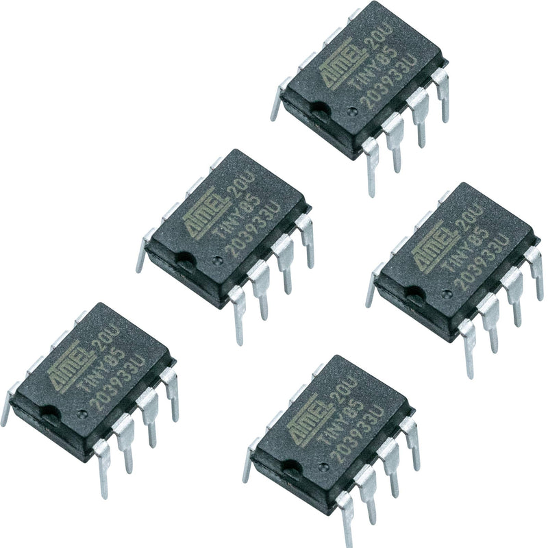 [Australia - AusPower] - 5pcs ATTINY85-20PU DIP-8 IC MCU 8BIT Microcontroller with 8KB 