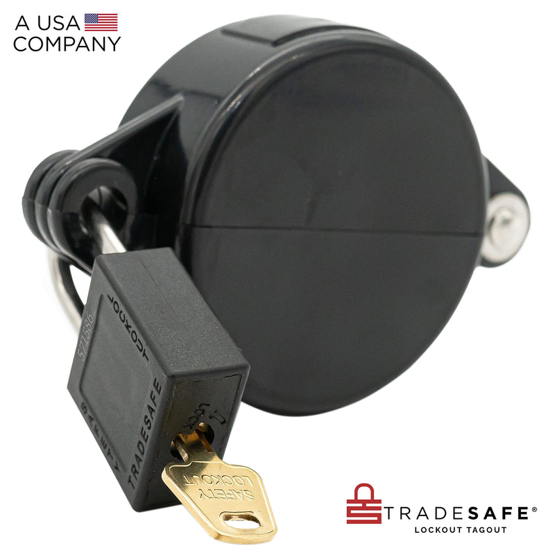 [Australia - AusPower] - TRADESAFE Outdoor Faucet Lock - Water Spigot Lock, Durable Faucet Locks Outdoor with Keyed Padlock, Prevent Water Theft, Unauthorized Outside Faucet Use Plastic 