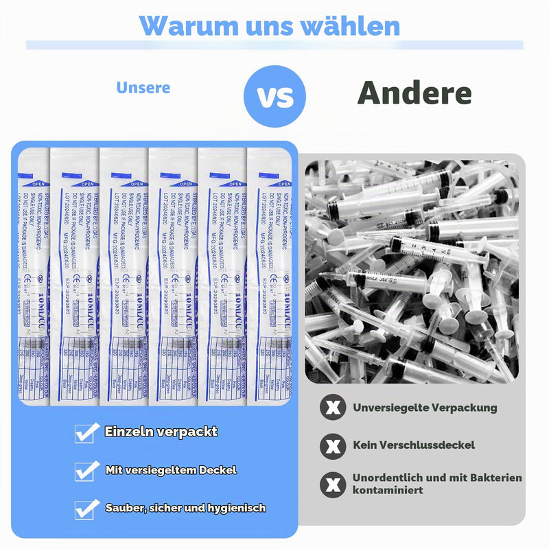 Syringes 10 ml Pack of 30 Disposable Syringes 10 ml with Cap Individually Packed | 10ml syringe dosing syringe applicability for animal feeding epoxy resin food safe plants laboratory oil adhesive