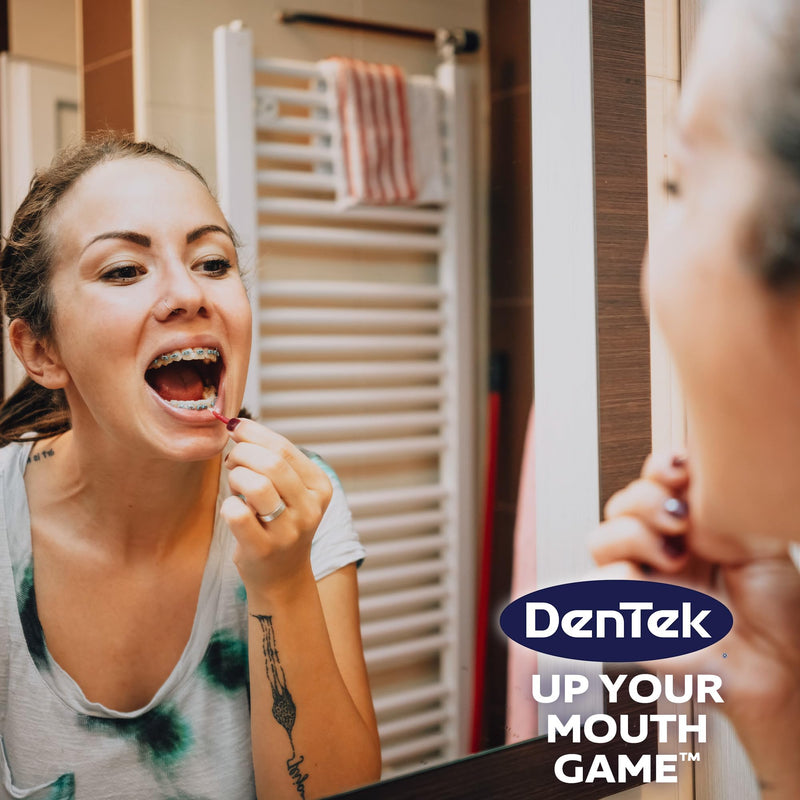 [Australia - AusPower] - DenTek Easy Brush Advanced Clean Interdental Cleaners, Standard, 16 Count, 6 Pack 16 Count (Pack of 6) 