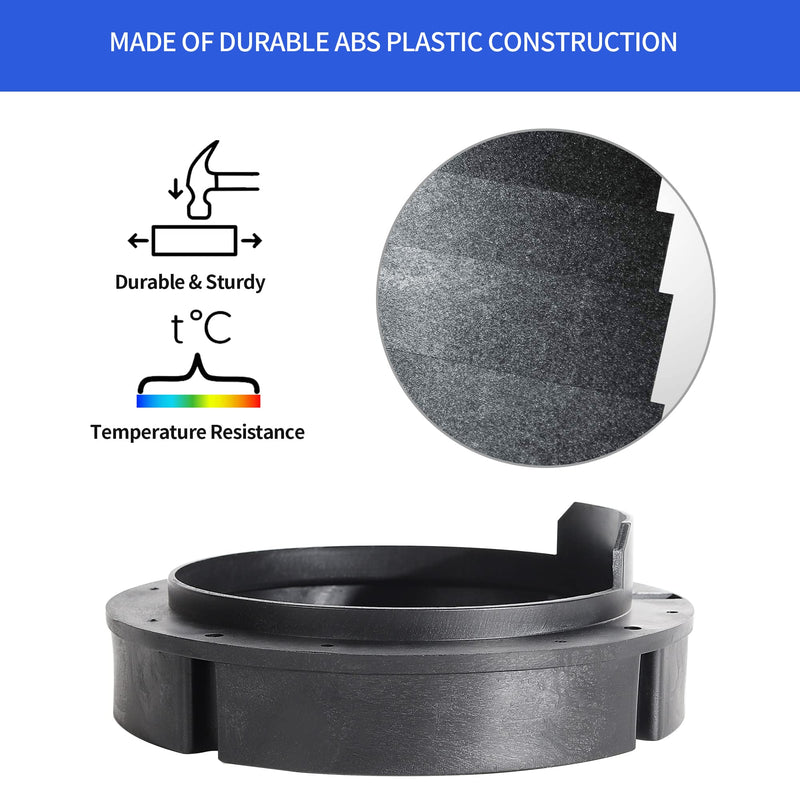 [Australia - AusPower] - RED WOLF Car Door Speaker Adapter Bracket 6.5 Inch Fit VW Volkswagen Passat Golf/Jetta/Beetle1999-2019, Porsche 2000-2006, Skoda 2005-2013 Install Aftermarket Speaker Adapter Spacer Ring 