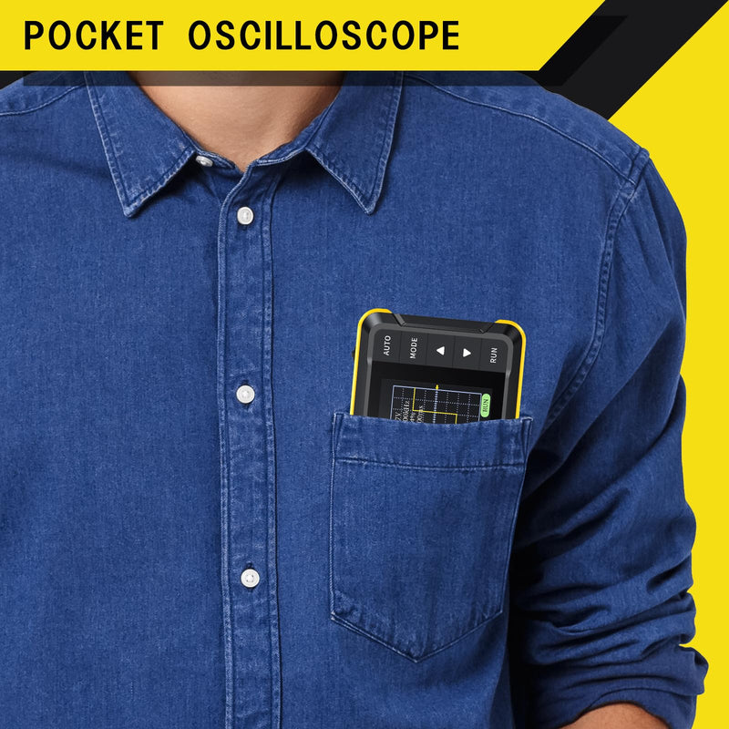 [Australia - AusPower] - Handheld Oscilloscope, 400 V 200 kHz 2.5 MS/s Oscilloscope, Real Time Sample Rate Handheld Oscilloscope with OTA Upgrade Function, Pocket Oscilloscope for Beginners, Carrying Oscilloscope Instrument AP-T7-DSO152 