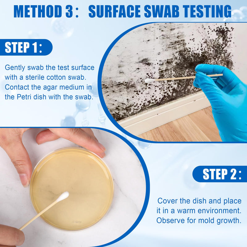 [Australia - AusPower] - Mold Test Kit for Home,6 Simple Detection Tests,DIY Indoor Air Quality, Surface & HVAC Analysis,Includes Detailed Identification & Health Risk Guide 