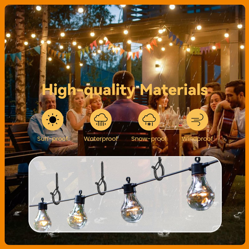 [Australia - AusPower] - 30 PCS Q-Hanger Hooks with Safety Buckle, Windproof Screw Wall Ceiling Hooks for Outdoor String Lights Hanging Christmas Lights, Plants, with 1 Wing Nut Driver Black 30 Pack 