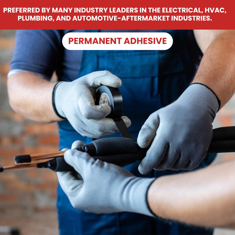 [Australia - AusPower] - GGR Supplies T.R.U. EL7566-AW Professional Grade Rubber Black PVC Electrical Tape, Rated up to 600 Volts and 176 F - UL/CSA/CE Listed Synthetic: 1/2 in. x 66 Ft. (8 Mil) 1/2 in. x 66 ft. (12mm) 