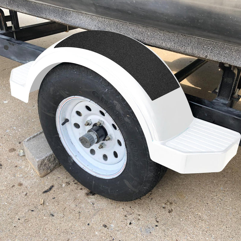 16.4Ft x 6In Marine Boat Non-Skid Traction Tape-Boat Anti Slip Adhesive Tape-Black Anti Slip Traction Tape for Boat Trailer Fenders Steps 16.4Ft x 6In