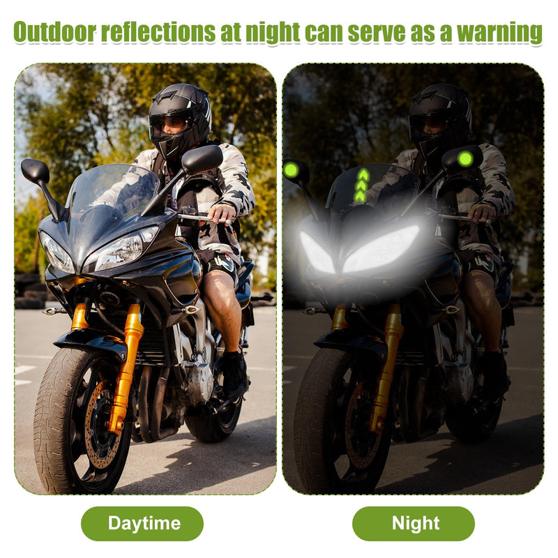 Gosknor 42pcs Reflective Stickers, Waterproof Reflectors Warning Tape Night Visibility Tape Honeycomb Reflective Decals Reflective Bike Safety Stickers for Night Travel Clothing Shoes Vehicle Helmet