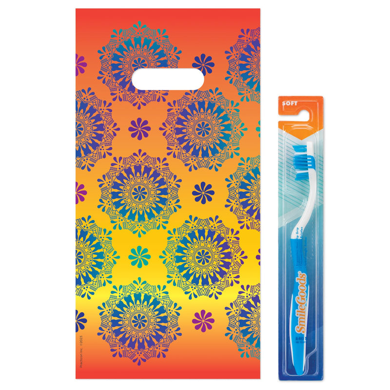 [Australia - AusPower] - Practicon Molar Kaleidoscope 6" x 12" Dental Giveaway Bag, Dental Hygiene Patient Care Goodie Bag, Dentist Office Plastic Gift Bags, 100 Pack 6" x 12" 