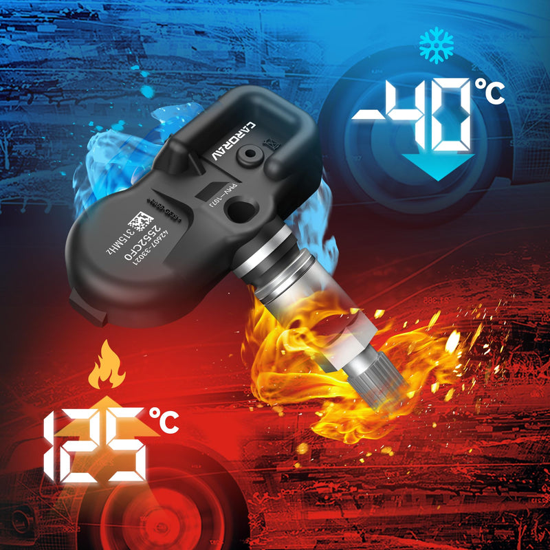 [Australia - AusPower] - Tire Pressure Monitoring System Sensor fit for Toyota Lexus Scion Pontiac - Camry Rav4 Highlander Corolla Yaris, 315Mhz TPMS Sensor Replaces 42607-33021 42607-33011 PMV-107J 4-Pack 