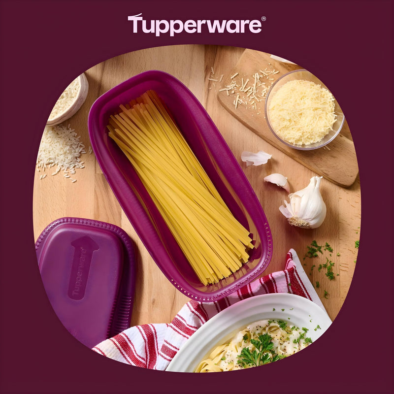 Tupperware Microwave Pasta Master 1.9 L Purple Pasta Cooker I57