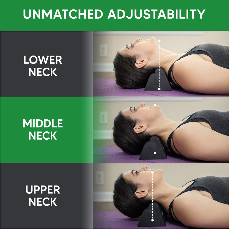[Australia - AusPower] - Cervical Orthotic Traction Block, Firm, FSA/HSA Eligible, Spinal & Neck Alignment, Cervical Traction Device & Neck Stretcher 