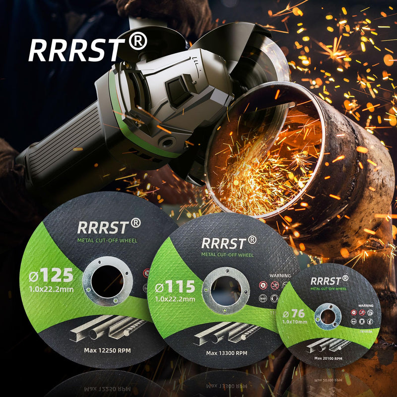 [Australia - AusPower] - Cutting Disc 76 mm Metal Stainless Steel for Angle Grinders, Pack of 25, Extra Thin 1 mm Angle Grinder Flex Disc, Cutting Discs for Metal, Stainless Steel, Steel, Iron, Sheet Metal, Plastic, Steel 76 mm, 25 pieces 