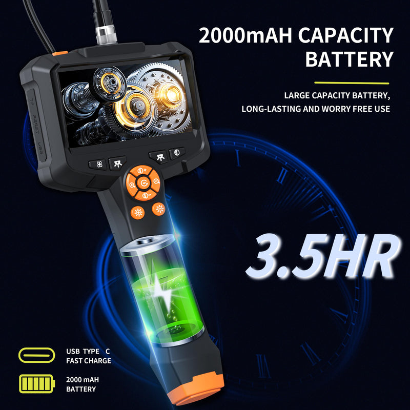 [Australia - AusPower] - Daxiongmao Borescope, 4.3" Endoscope Camera with Light, IP67 Waterproof Endoscope, 1080 HD Inspection Camera, Borescope Camera with Light, Snake Camera, 16.5ft Endoscope Camera, Gadgets for Men 