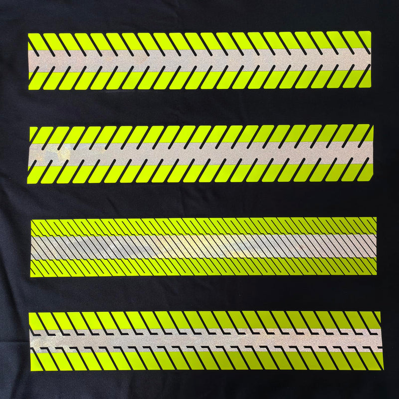 High Visibility Reflective Heat Transfer Vinyl Iron-On Tape for Clothing CS-03# 2 in x 5 yd (Fluorescent Yellow) Fluorescent Yellow