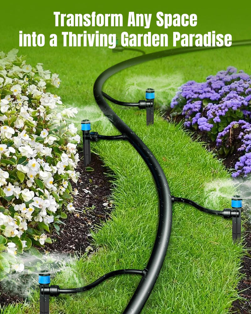 [Australia - AusPower] - Pawfly 30 Pcs Push-to-Fit Drip Irrigation Emitters with Adjustable 360 Degree Water Flow Irrigation Drippers Drip Emitters Sprinklers with Stake Drip Irrigation System Parts for 1/4 Inch Tubing 30PCS Drip Irrigation Emitters Sprayer 