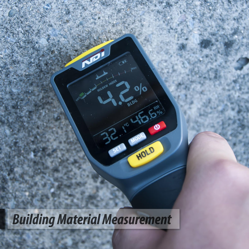[Australia - AusPower] - NDI 7 in 1 Pin-Type and Non-invasive Moisture Meter Scanner for Dry Wall/Cement Board/Soft Wood/Hard Wood upto 3/4 Inch Depth 