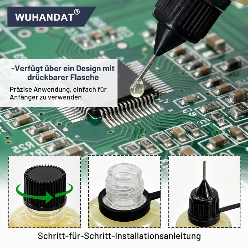 Flux Soldering 30 ml, Soldering Flux, Soldering Flux, Soldering Flux | Soldering Flux, soldering flux, equipped with 2 conical nozzles, for electronics, circuit board assembly, SMD soldering etc Flux X 1