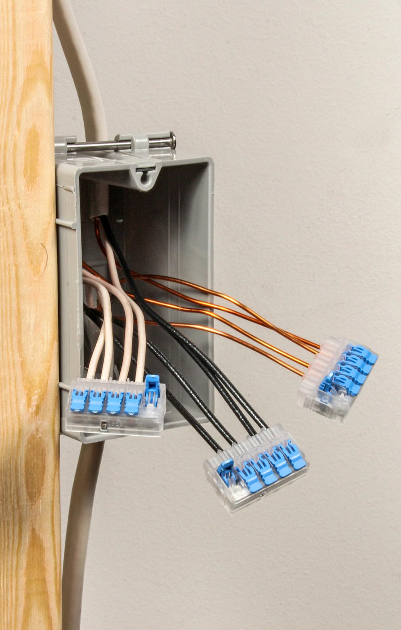 [Australia - AusPower] - Ideal Electrical 30-01L25 in-Sure Lever Wire Connector 5-Port, 10/Bag 