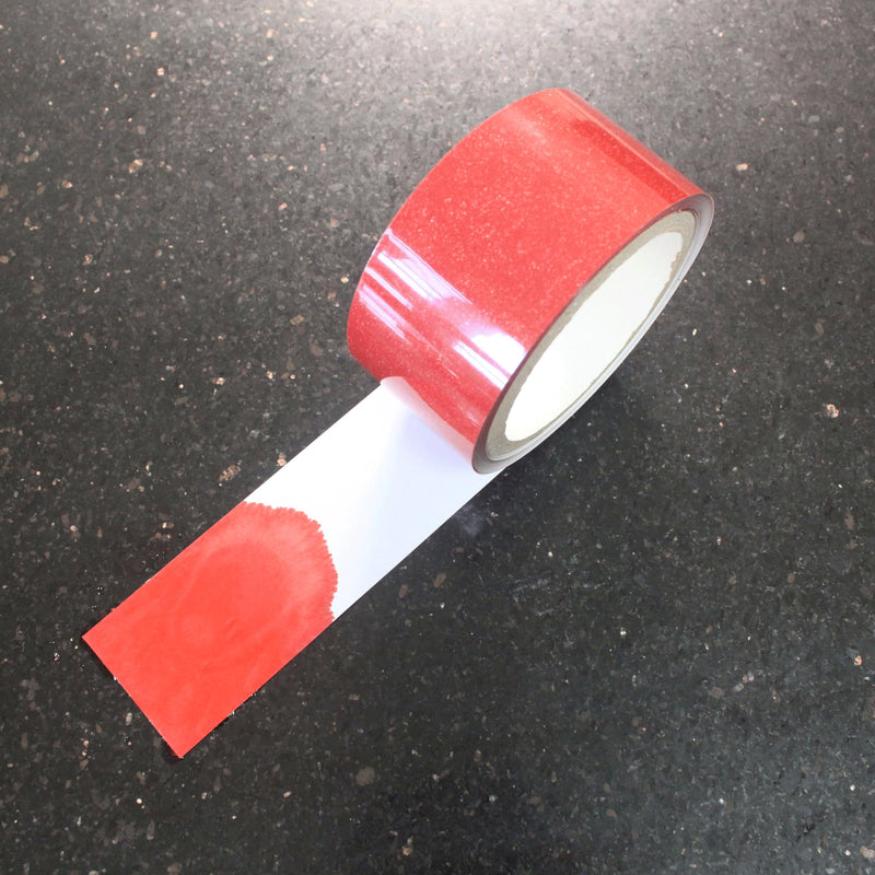 [Australia - AusPower] - – 1 Roll 2” x 10 Yards White Water Contact Indicator Tape for Warranty Void Instruction in Electronics Repair (6 Mil Thick Printable, Turn Red When Contact Water, Model: 0201) 