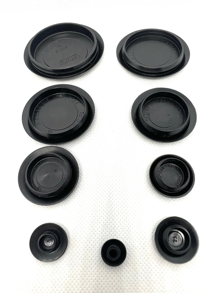 [Australia - AusPower] - 50 Piece Flush Mount Black Hole Plug Assortment for Auto Body and Sheet Metal (CapLugs)Top Secret PDR 