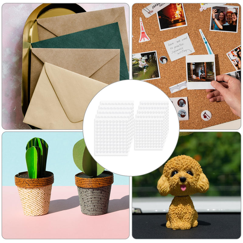 10 Sheet Foam Dots Double-Sided 1000 Pcs Round Adhesive 3D Craft Foam Tape for Scrapbooking Mini Foam Stickers for Art Crafts DIY Handmade Card Making (0.3 inch & 0.4 inch) 0.3 inch & 0.4 inch