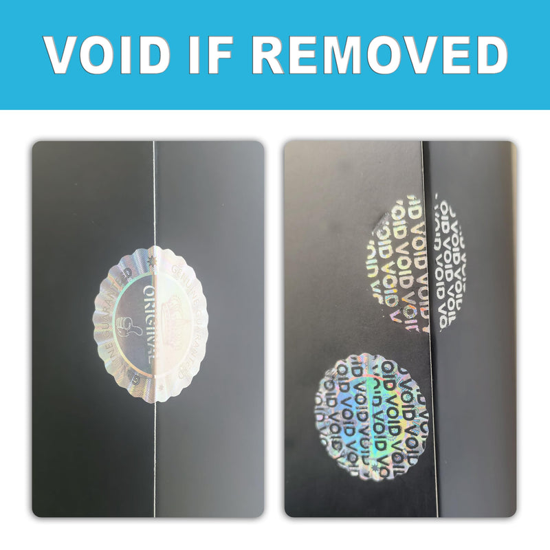 280pcs Hologram Tamper evident Sticker, Original,Genuine Guaranteed Label Sticker,Security Holographic Label,Warranty Void Seal Sticker(Silver,1inch) 25mm Silver