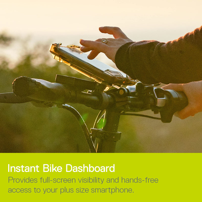 [Australia - AusPower] - Bicycle Phone Mount By Delta Cycle - Lockable Bike Phone Mount Handlebar Adjusts To Any Size Bar - Fits Any Phone Or IPhone Up To 3.5" x 7.8" - Easily Accessible Bike Phone Holder 