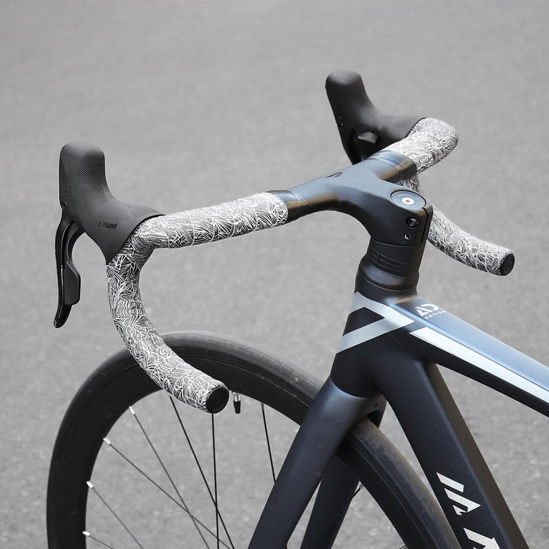 Attitude Fade Road Bike Handlebar Tape (2 Rolls) (Grey) | Material:Absorbing EVA Foam And Eco-Friendly PU;Non slip;Enhanced Grip;Comfortable Ride Grey