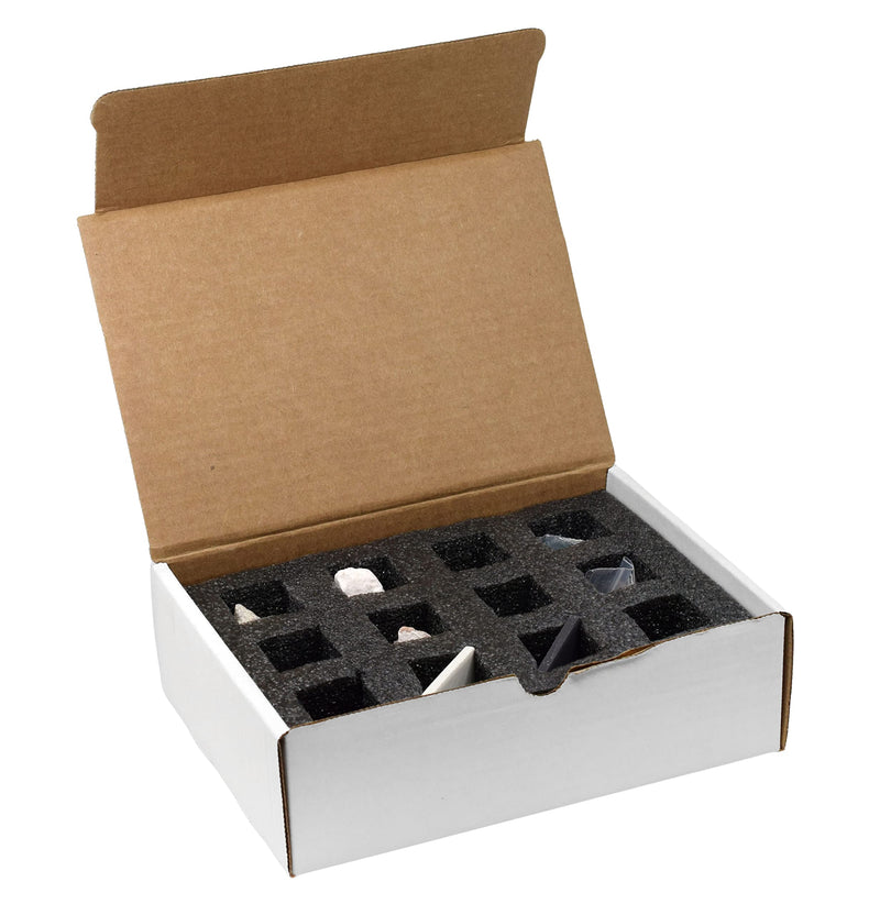 [Australia - AusPower] - EISCO Moh's Hardness Kit, 12 Pieces - includes 9 Rock & Mineral Specimens, 1" Each - Geology Activity for Exploring & Identifying Minerals Using Moh's Hardness Scale - Tech Cut Rocks 