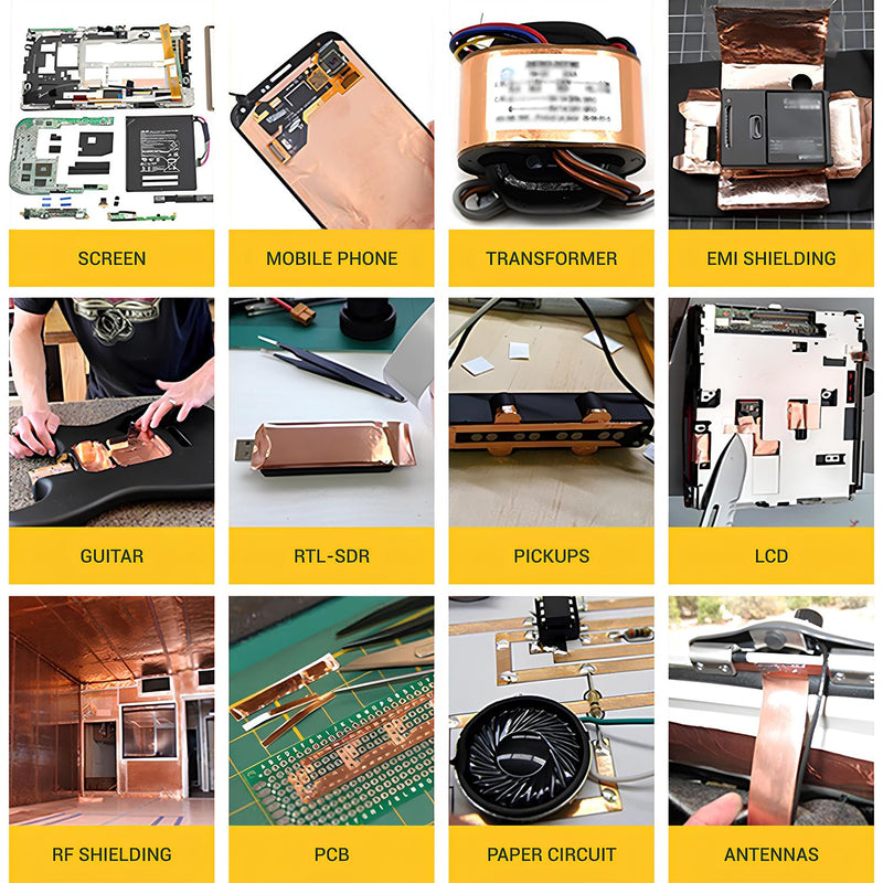 [Australia - AusPower] - ELK Copper Foil Tape - 2” x 33ft - with Conductive Adhesive for Guitar, Crafts, Electrical Repairs and Grounding - Conductive Copper Tape 2 Inches x 33 Feet 1 