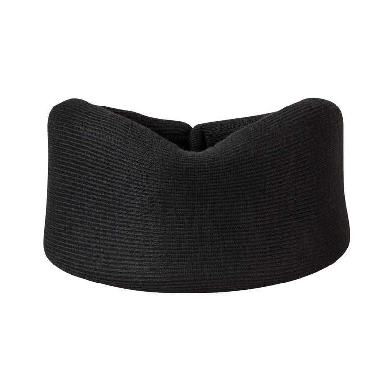 [Australia - AusPower] - Core Products Soft Foam Cervical Collar Neck Support Brace, Helps Stabilize Vertebrae & Relieve Spinal Pressure for Men & Women - Black, Medium Fits (2.2-2.7 inch) Height 2.5 Inch 