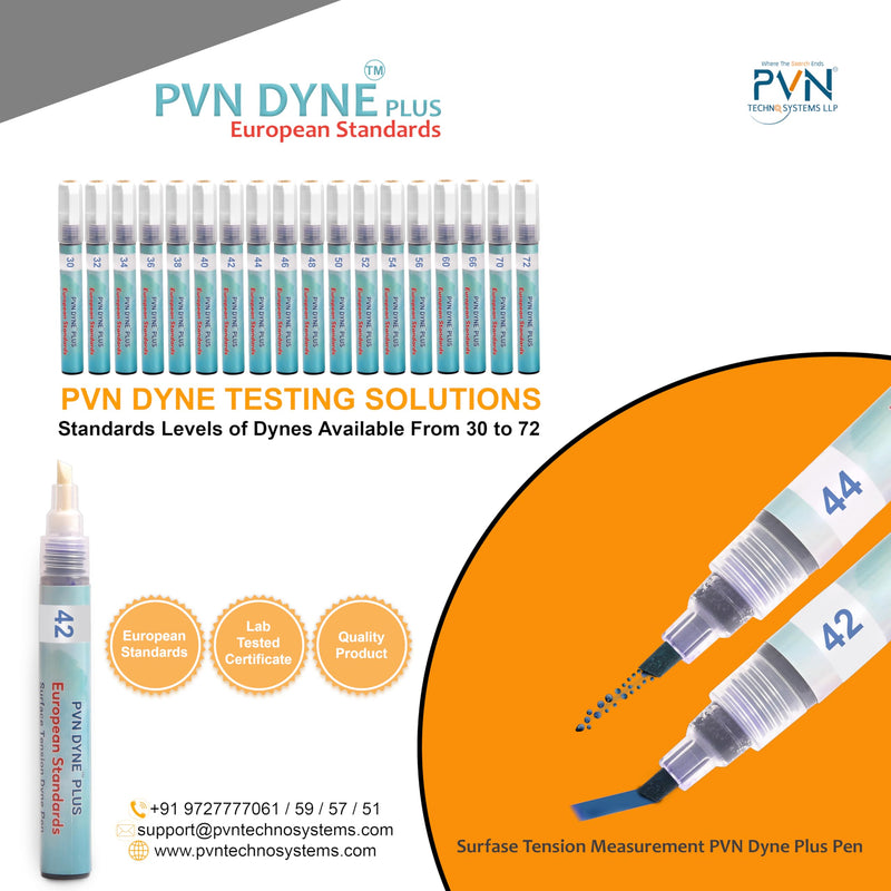 [Australia - AusPower] - PVN DYNE Plus Pen 38 & 42 Dynes/cm [Choice Value Pack] for Surface Tension-Treatment Measurement,Pack of 2, Violet 
