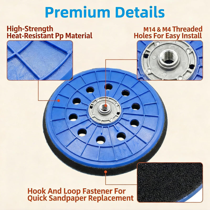 Giraffe Sander Diameter 215 mm, Sanding Disc with 10 Holes, Wall and Ceiling Sander, Replacement Parts, Compatible with DWS225BT/DC/R and DS 200/210/900/920/930 (Blue)