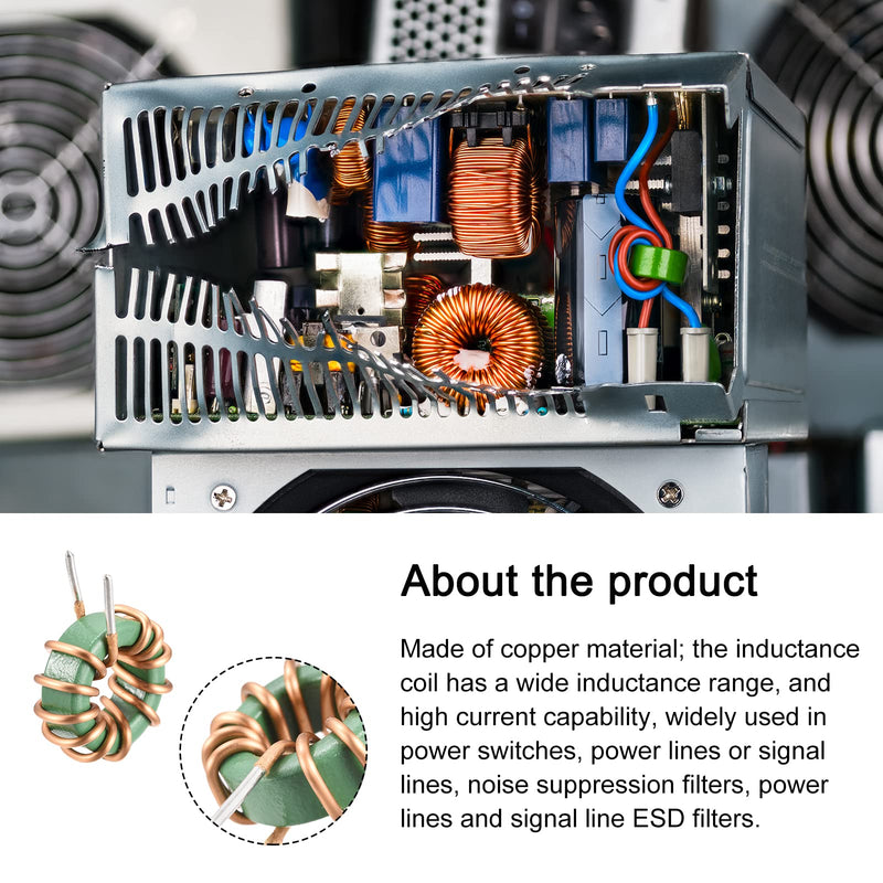 [Australia - AusPower] - Toroid Core Inductance Common-mode Coils Copper Wired, [for DIY] - 1mH 10A / 5 Pcs 