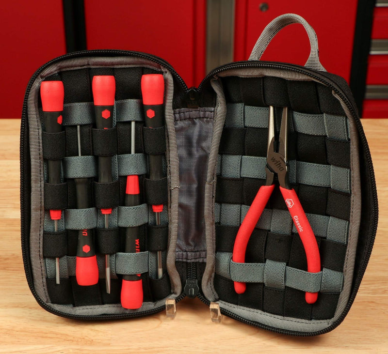 Wiha 91472 Cordura Utility Organizer Zipper Tool Pouch