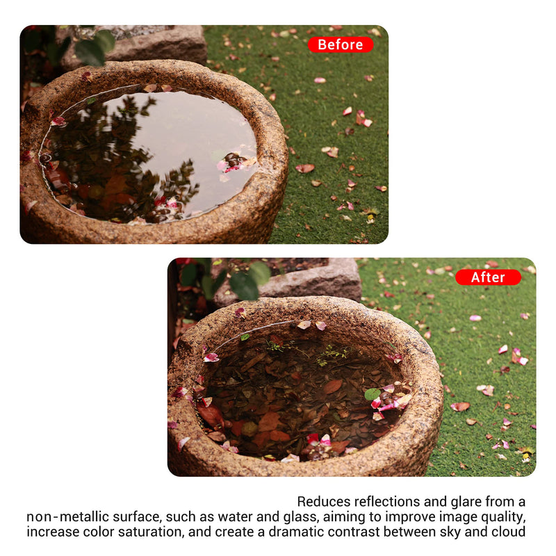 [Australia - AusPower] - PROfezzion 58mm Circular Polarizer Filter for Canon EOS Rebel T7 T6 T8i T7i T6i T6s SL3 with EF-S 18-55mm Kit Lens, Ultra Slim Multi-Coated Circular Polarizing Filter 12 Layers CPL Camera Lens Filter 